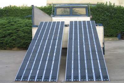 Ramps for Steel Tracks with Rubber Coating - 480mm wide