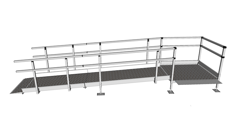 1100mm Wide Modular Ramp Parts