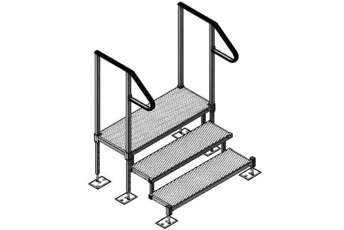 Adjustable Metal Steps