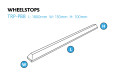 Wheel stop dimensions 
