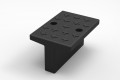 rubber modular hose protector 150mm bridge section on a white background
