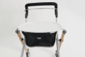 Rollator with bag and tray
