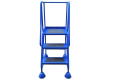 Mobile ladder with 3 steps and handrails 