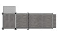 Overview of a 3m modular kit with balustrade handrails