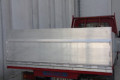 Hinged tailboard on the back of a van 