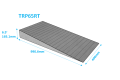 1x Pair of Rubber Threshold Ramp TRP65RT 6.5/165.1mm High 400mm wide each