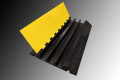Open hinge lid 3 channel cable cover