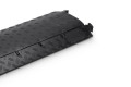 Interlocking Adam Hall Mini Black 3-channel cable protector with hinged lid
