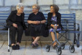 Three ladies with the rollator
