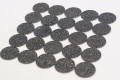 Black anti-slip discs for decking