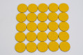 Yellow anti-slip circles for decking
