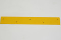 Yellow non-slip steel stair tread with pre-drilled fixing points