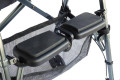 Cushion seat on the rollator and bag