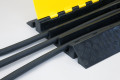 3 channel cable protector with hinge lid