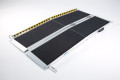 Unfolded portable mobility scooter ramp with antislip surface 