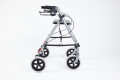 Side view of the rollator with seat 
