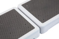 Outdoor Half Step - Grey Base with Black Step Panel