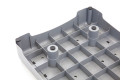 Outdoor Half Step - Grey Base with Black Step Panel
