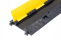 1 channel rubber cable protector with hinged yellow lid