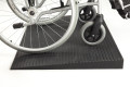 manual wheelchair using threshold ramp