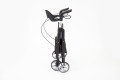 Freestanding folded rollator walker