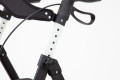 Adjustable handle height on the rollator walker