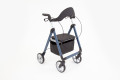 4-wheeled rollator walker with seat bag and backrest