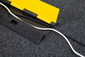 1 channel cable protector with open lid