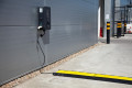 Cable ramp protecting EV charging cable
