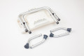 Unassembled shower stool 