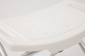 Self-draining shower seat 