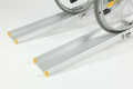 Telescopic wheelchair ramps anti-slip surface