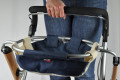 Indoor rollator with bag