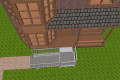 Wheelchair ramp with turning platform 
