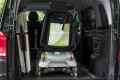 Broadfold wheelchair ramp folding in vehicle