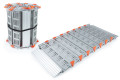 Rolled and stored portable ramp 