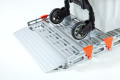 Trolley on van loading ramp 