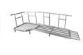 Aluminium Modular Ramp Kit with Platform and Handrails - 1300mm x 2000mm ramp section