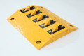 Directional steel flow plate with teeth