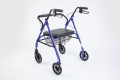 Rollator with seat and backrest