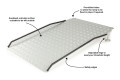 Adjustable Threshold Ramp (2ft - 8ft) with Entry Plate Kit