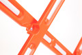 Water filled Red Plastic Expandable Barrier - (Expand up to 2.3m)