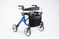 Rollator with seat and backrest