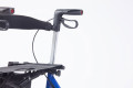 Rollator with mesh seat and lights