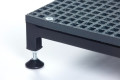Half Step Extra Large 1000mm x 1000mm Black with Single Extra Large Size Handrail