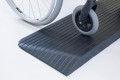 rear view of rubber threshold ramp