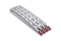 Motorbike loading ramp folded for storage on white background