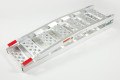 Folded motorcycle loading ramp