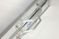 Carry handles on the aluminium van ramp