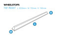 2000mm Wheel Stop dimensions 